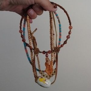 Vintage retro choker style bundle of necklaces all unique and stylish